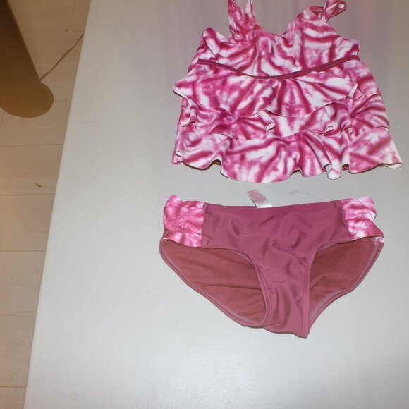 Burndngy 2 Pcs justice Tankini Swimsuit Size 7 - Picture 3 of 12